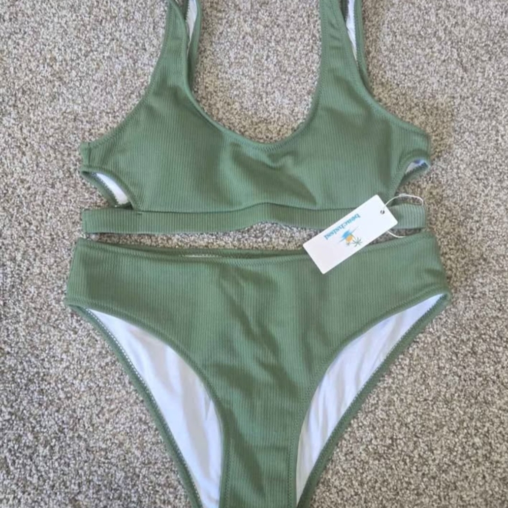 Womens Green Swimsuit